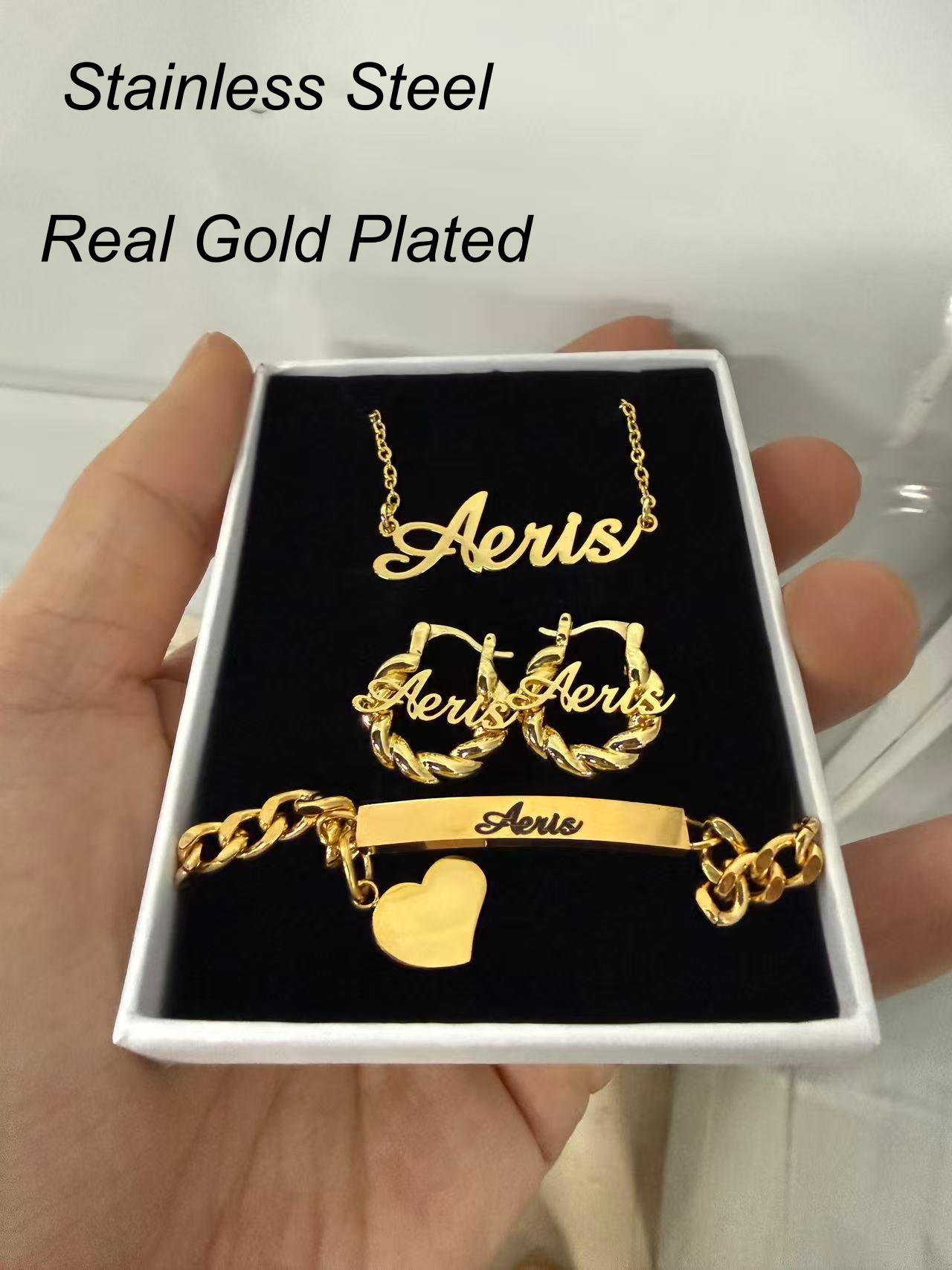 مجموعة مجوهرات مخصصة للأطفال م - مراجعة Name Necklace Custom وسعره